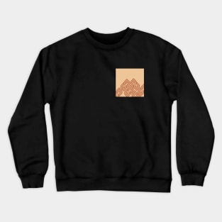 Geometric modern abstract beige Edit Crewneck Sweatshirt
